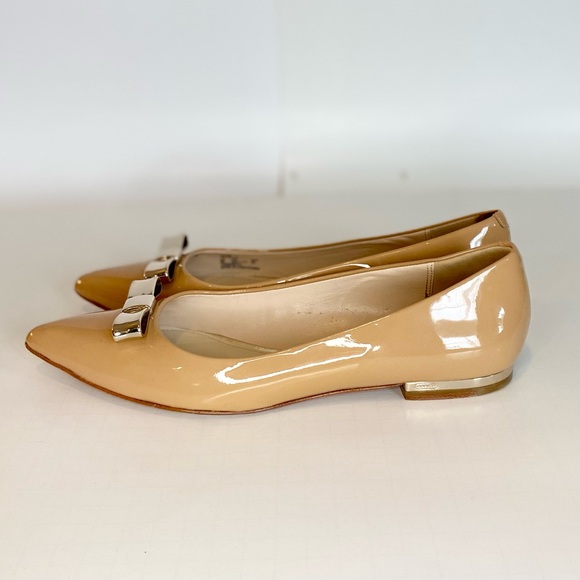 Coach Wilma Patent Leather Flats Light Camel - Picture 6 of 15